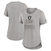 Las Vegas Raiders Women's Fashion Tri-Blend T-Shirt - Heather Gray sale