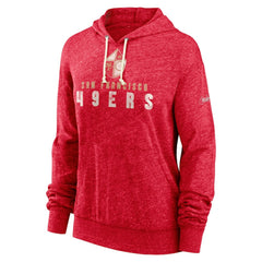 San Francisco 49ers Women's Rewind Gym Vintage Lightweight Pullover Hoodie - Scarlet discount