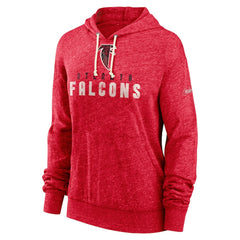 Atlanta Falcons Women's Rewind Gym Vintage Lightweight Pullover Hoodie - Red cheap