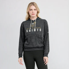 New Orleans Saints Women's Rewind Gym Vintage Lightweight Pullover Hoodie - Black discount