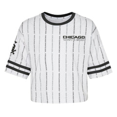 Chicago White Sox Girls Youth Ball Striped T-Shirt White