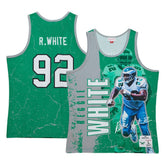 Reggie White Philadelphia Eagles 1992 Player Burst Tank Top - Kelly Green sale