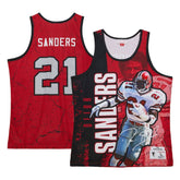 Deion Sanders Atlanta Falcons 1989 Player Burst Tank Top - Red sale