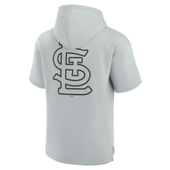 St. Louis Cardinals Unisex Elements Super Soft Fleece Short Sleeve Pullover Hoodie Gray