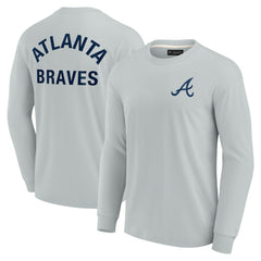 Atlanta Braves Unisex Elements Super Soft Long Sleeve T-Shirt Gray