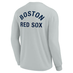 Boston Red Sox Unisex Elements Super Soft Long Sleeve T-Shirt Gray