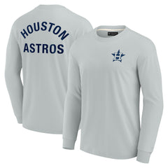Houston Astros Unisex Elements Super Soft Long Sleeve T-Shirt Gray