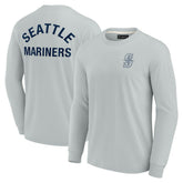 Seattle Mariners Unisex Elements Super Soft Long Sleeve T-Shirt Gray
