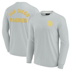 San Diego Padres Unisex Elements Super Soft Long Sleeve T-Shirt Gray