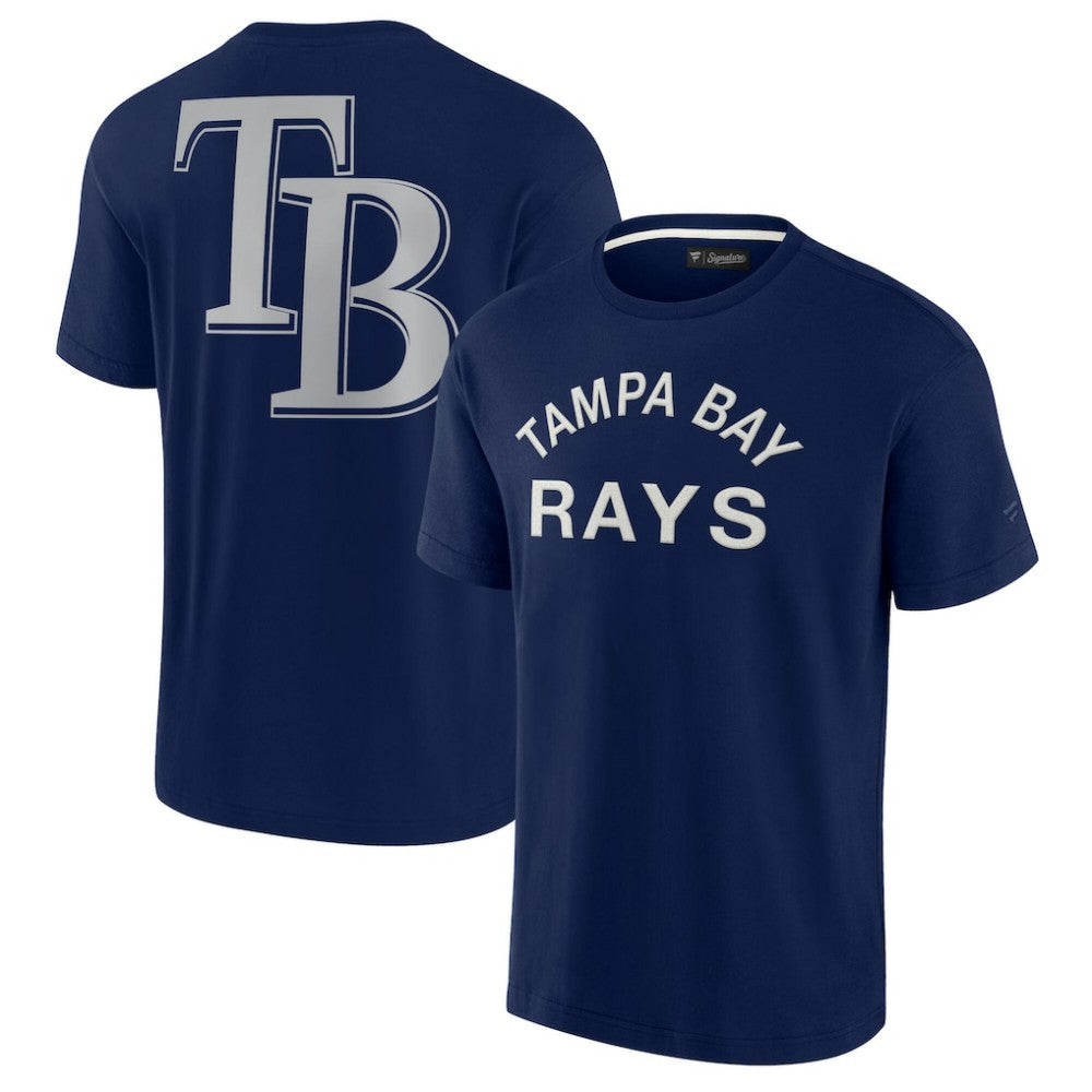 Tampa Bay Rays Unisex Elements Super Soft Short Sleeve T-Shirt Navy