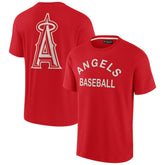 Los Angeles Angels Unisex Elements Super Soft Short Sleeve T-Shirt Red