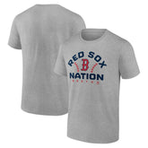 Boston Red Sox Team Go For Two T-Shirt Heather Gray