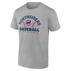 Chicago Cubs Team Go For Two T-Shirt Heather Gray
