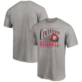 Cincinnati Reds Cooperstown Collection Winning Time T-Shirt Heather Gray