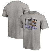 Colorado Rockies Cooperstown Collection Winning Time T-Shirt Heather Gray
