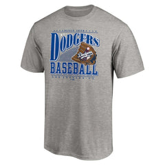 Los Angeles Dodgers Cooperstown Collection Winning Time T-Shirt Heather Gray