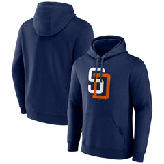 San Diego Padres Cooperstown Collection Pullover Hoodie Navy