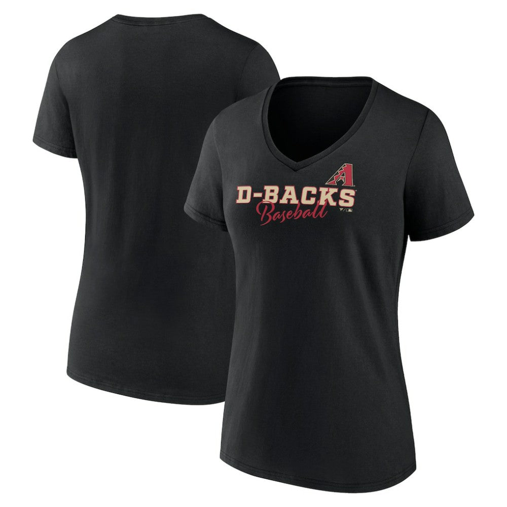 Arizona Diamondbacks Women's Back In Business V-Neck T-Shirt Black