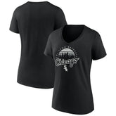 Chicago White Sox Women's One Champion V-Neck T-Shirt Black