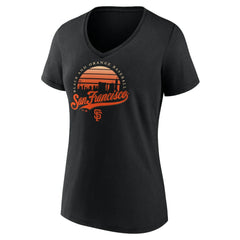 San Francisco Giants Women's One Champion V-Neck T-Shirt Black