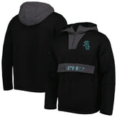 Chicago White Sox Levelwear Ruckus Quarter-Zip Hoodie Black