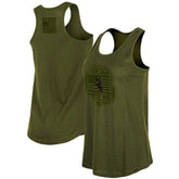 Chicago White Sox Women's 2023 Armed Forces Day Racerback Tank Top Olive
