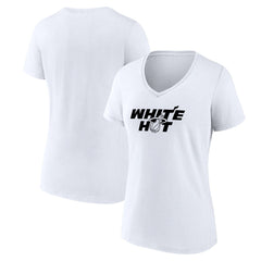 Miami Heat Women's Core Hometown Launch V-Neck T-Shirt - White shop