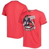 Lawrence Taylor New York Giants Homage Unisex Caricature Retired Player Tri-Blend T-Shirt - Red online