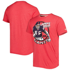 Lawrence Taylor New York Giants Homage Unisex Caricature Retired Player Tri-Blend T-Shirt - Red online