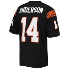 Ken Anderson Cincinnati Bengals 1981 Authentic Throwback Retired Player Jersey - Black on sale