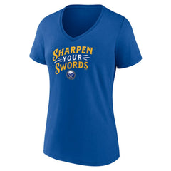 Buffalo Sabres Women's Active Edge V-Neck T-Shirt - Royal T-shirts