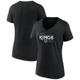 Los Angeles Kings Women's Active Edge V-Neck T-Shirt - Black T-shirts