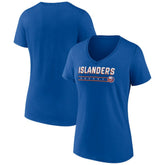New York Islanders Women's Primary Play V-Neck T-Shirt - Royal T-shirts