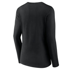 Pittsburgh Penguins Women's Forge Long Sleeve V-Neck T-Shirt - Black T-shirts