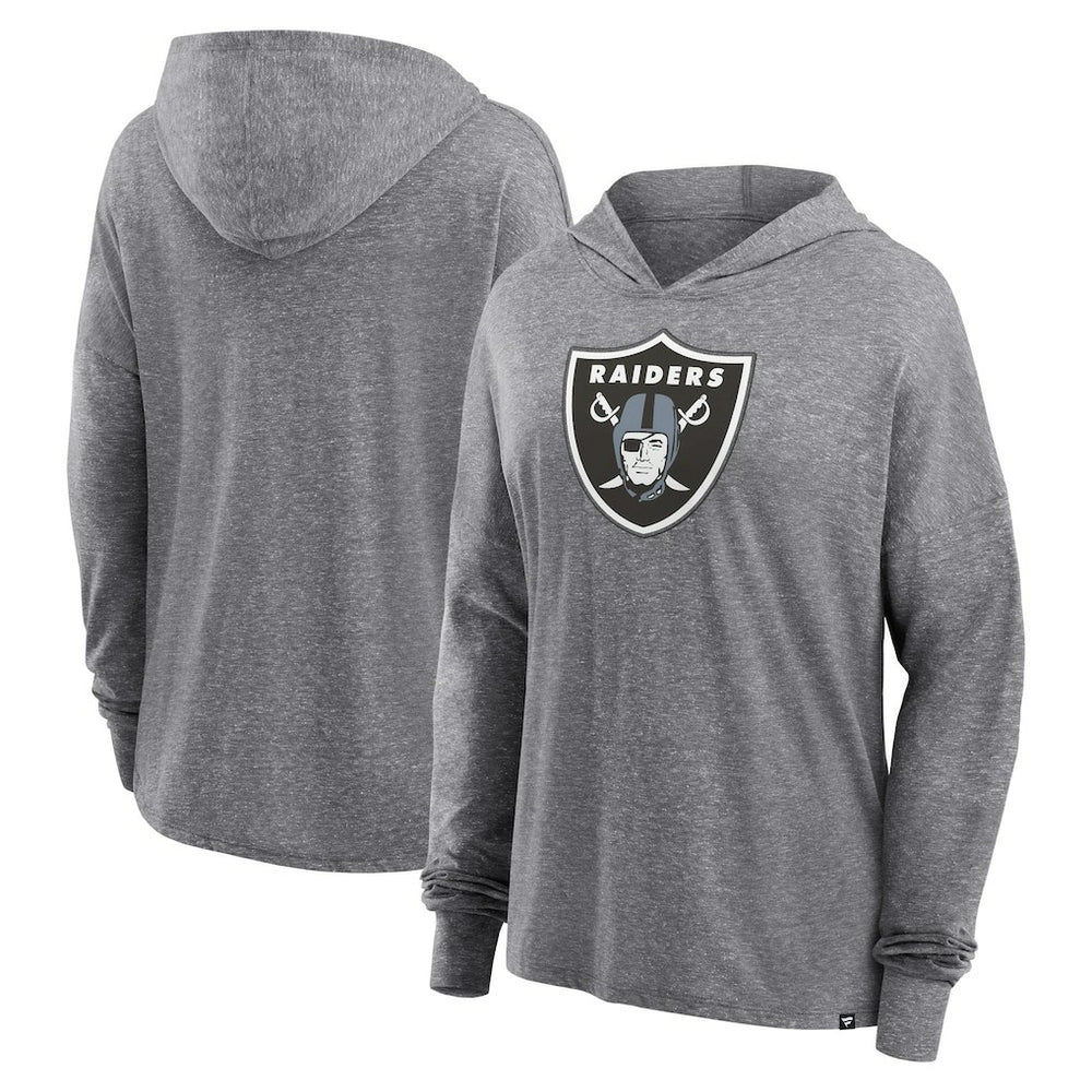 Las Vegas Raiders Women's Cozy Primary Pullover Hoodie - Heather Gray online