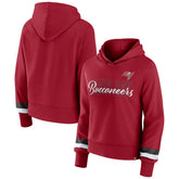 Tampa Bay Buccaneers Women's Over Under Pullover Hoodie - Red online