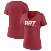 Arizona Cardinals Women's Back Home Again V-Neck T-Shirt - Cardinal sale