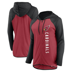 Arizona Cardinals Women's Forever Fan Full-Zip Hoodie - Cardinal/Black discount