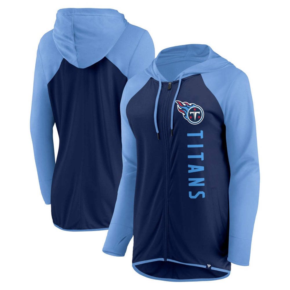 Tennessee Titans Women's Forever Fan Full-Zip Hoodie - Navy/Light Blue discount