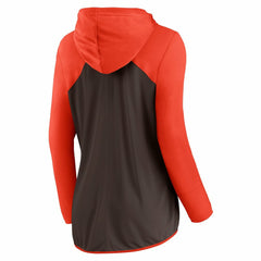 Cleveland Browns Women's Forever Fan Full-Zip Hoodie - Brown/Orange outlet