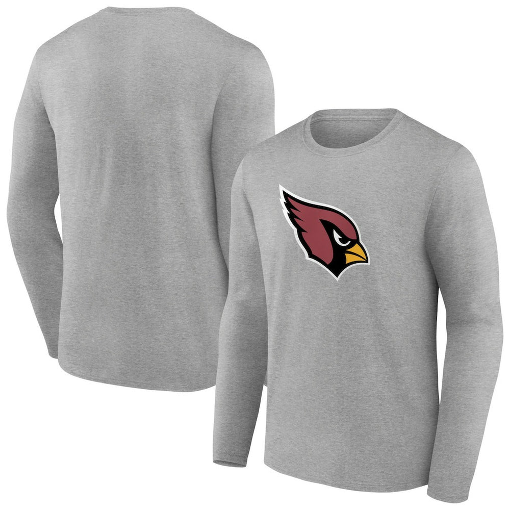 Arizona Cardinals Primary Team Logo Long Sleeve T-Shirt - Heather Gray sale