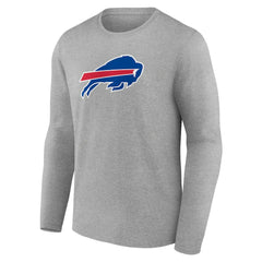 Buffalo Bills Primary Team Logo Long Sleeve T-Shirt - Heather Gray online