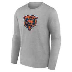 Chicago Bears Primary Team Logo Long Sleeve T-Shirt - Heather Gray online