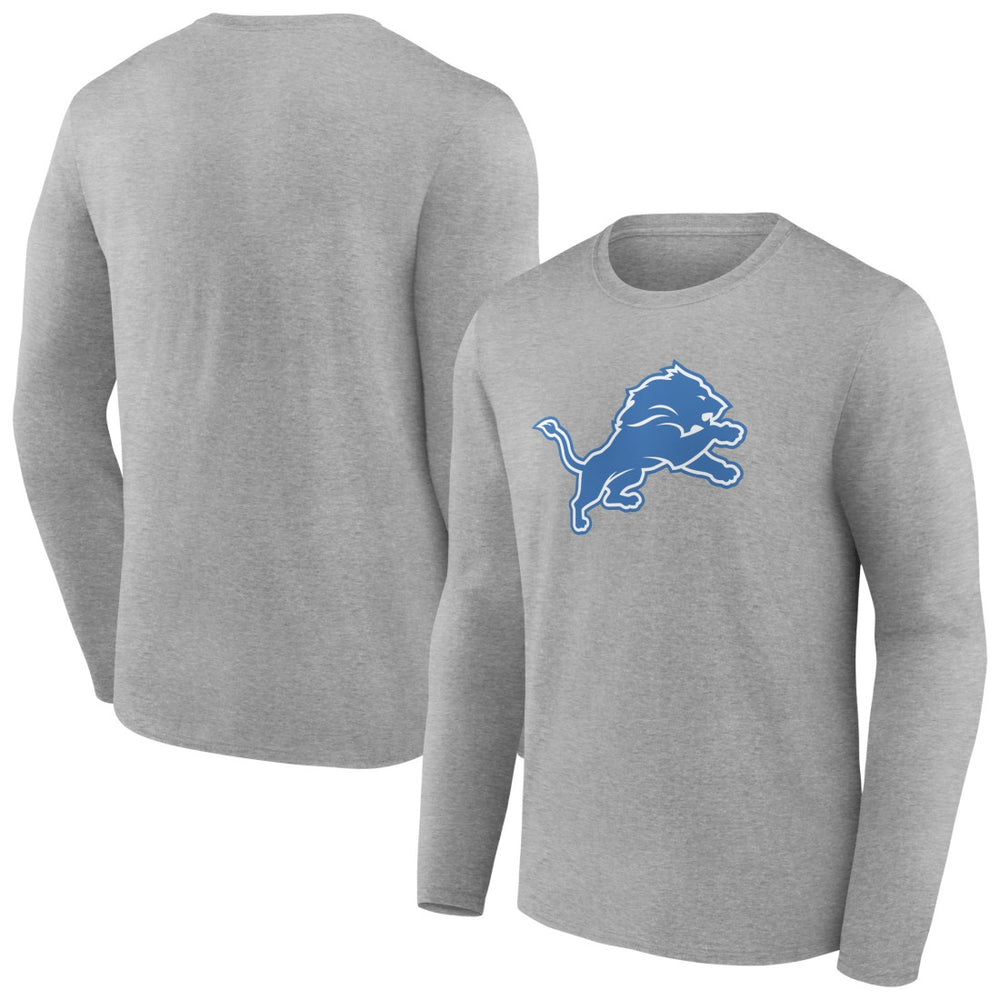 Detroit Lions Primary Team Logo Long Sleeve T-Shirt - Heather Gray online