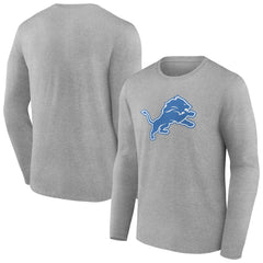 Detroit Lions Primary Team Logo Long Sleeve T-Shirt - Heather Gray online