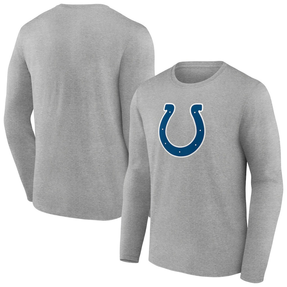 Indianapolis Colts Primary Team Logo Long Sleeve T-Shirt - Heather Gray sale