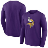 Minnesota Vikings Primary Team Logo Long Sleeve T-Shirt - Purple online