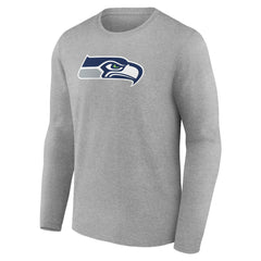 Seattle Seahawks Primary Team Logo Long Sleeve T-Shirt - Heather Gray cheap