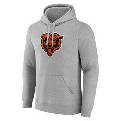 Chicago Bears Primary Team Logo Fitted Pullover Hoodie - Heather Gray outlet