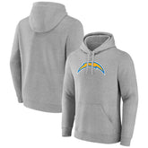 Los Angeles Chargers Primary Team Logo Fitted Pullover Hoodie - Heather Gray online
